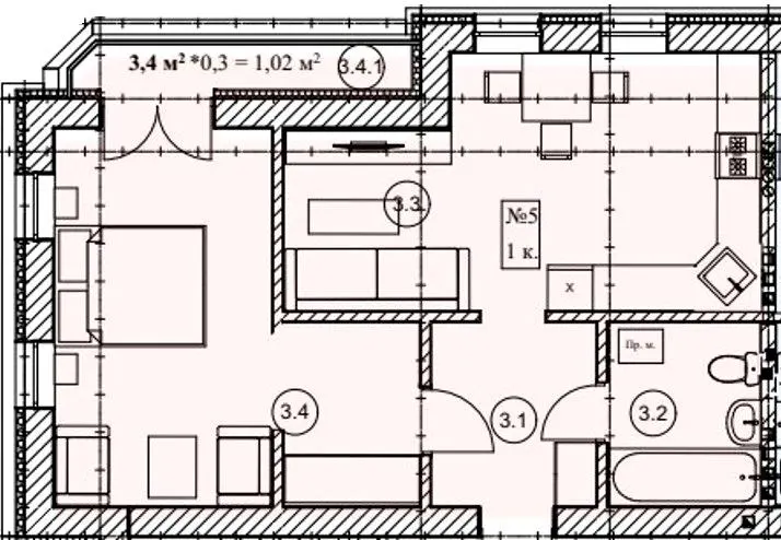 ЖК Мрія — 50.3 м²