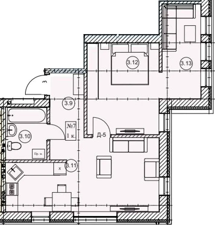 ЖК Мрія — 57.3 м²