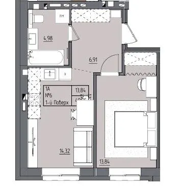 ЖК Під сонцем — 40.1 м²
