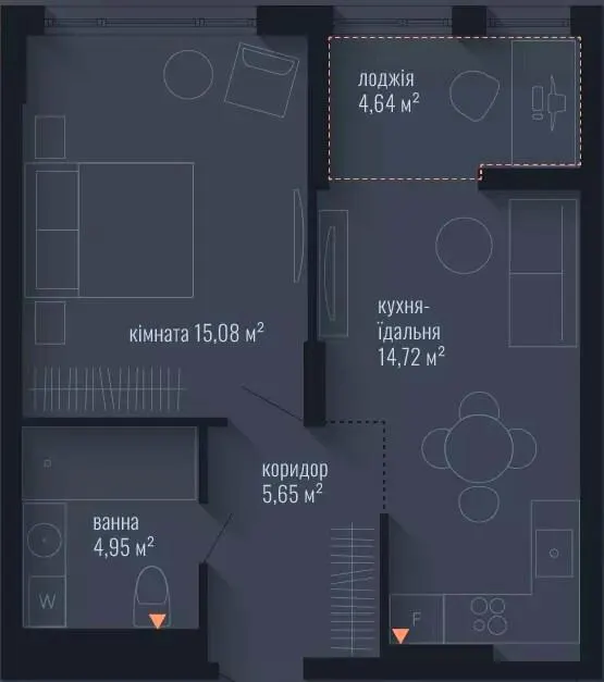 ЖК Brooklyn — 45 м²