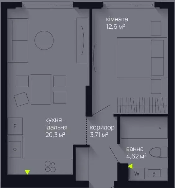 ЖК Manhattan Up — 41.2 м²