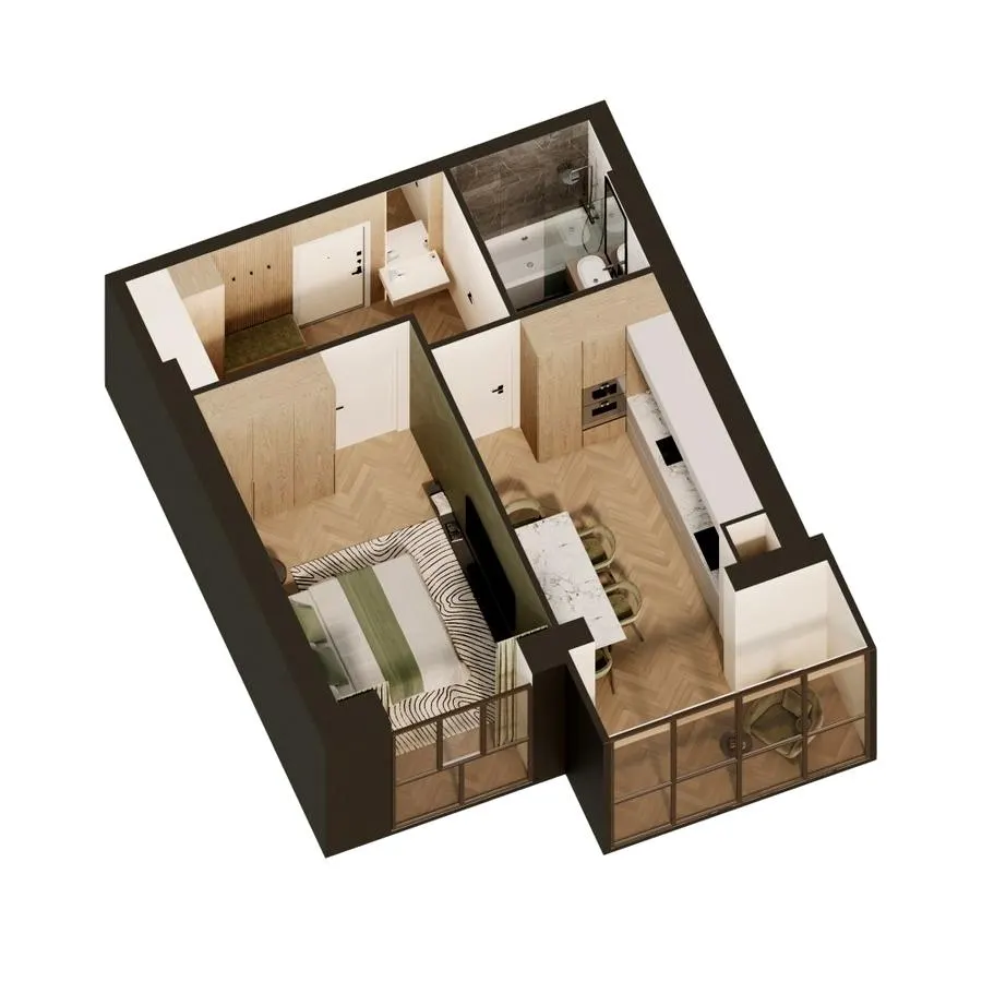 бул. Шевченка, 22 — 43.5 м²
