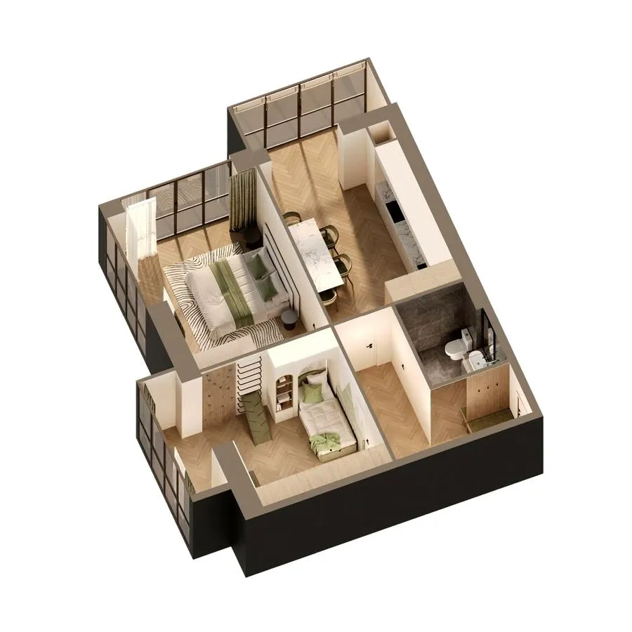бул. Шевченка, 22 — 68.3 м²