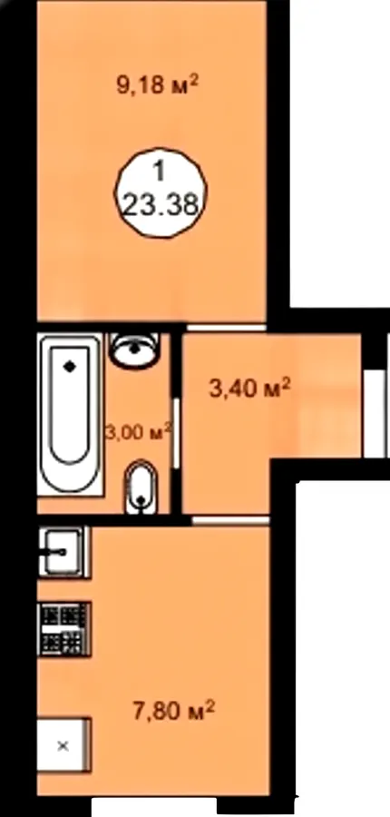 ЖК Aura Park — 23.4 м²