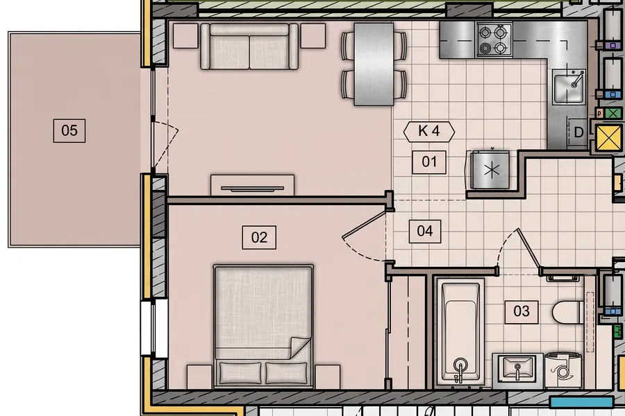 ЖК Residence City — 43.1 м²