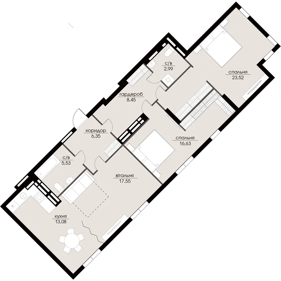 ЖК Echo Park — 94.1 м²
