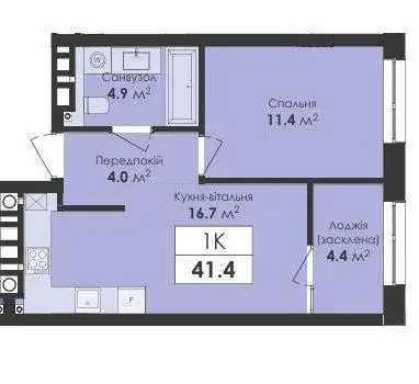 ЖК Avelon — 41.4 м²