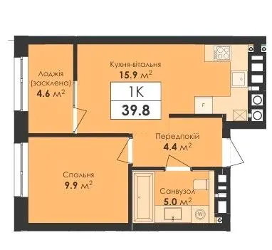 ЖК Avelon — 39.8 м²