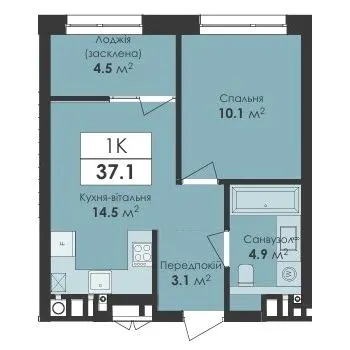 ЖК Avelon — 37.1 м²