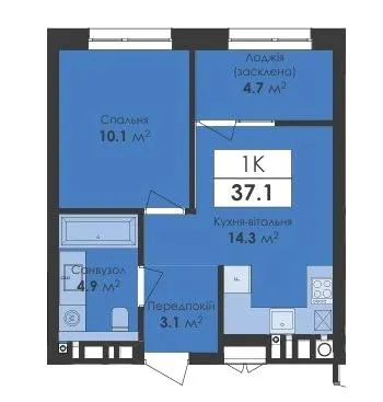 ЖК Avelon — 37.1 м²