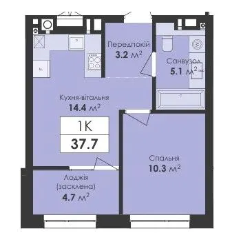 ЖК Avelon — 37.7 м²