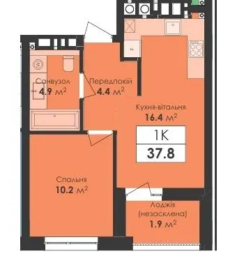 ЖК Avelon — 37.8 м²