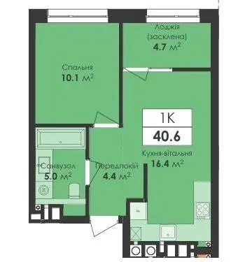 ЖК Avelon — 40.6 м²