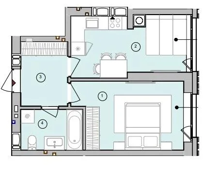 1-кімнатна квартира, 38 м², Софіївська Борщагівка — фото 1