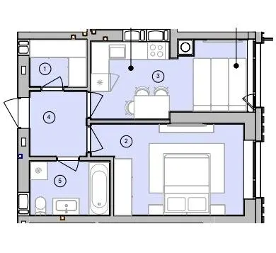 ЖК У-Квартал — 39.2 м²