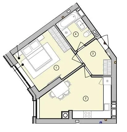 ЖК У-Квартал — 40.2 м²