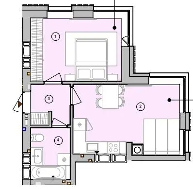 ЖК У-Квартал — 40.2 м²