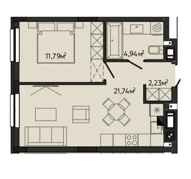 ЖК S-10 — 40.7 м²