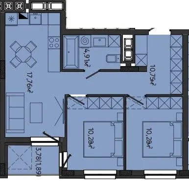 ЖК S-10 — 55.7 м²