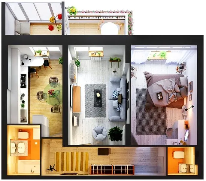 ЖК River House — 75.9 м²