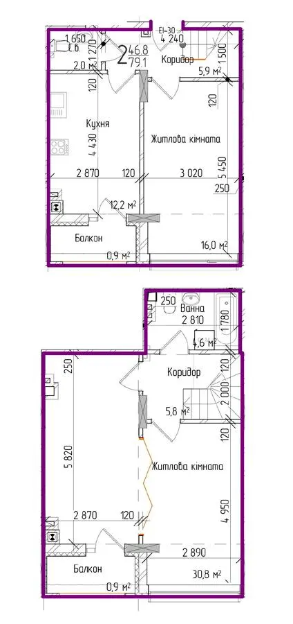 ЖК KromaxBud — 79.1 м²