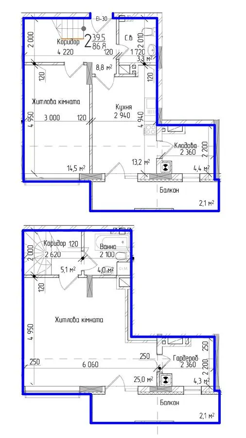 ЖК KromaxBud — 86.8 м²