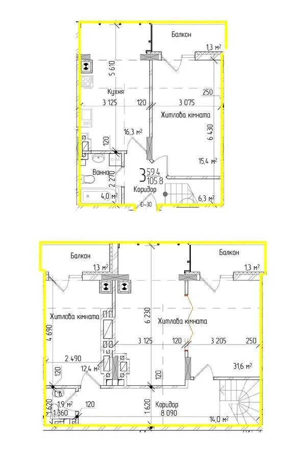 ЖК KromaxBud — 105.8 м²