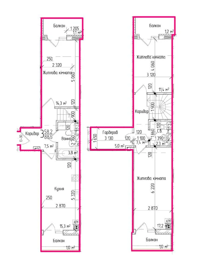 ЖК KromaxBud — 88.5 м²