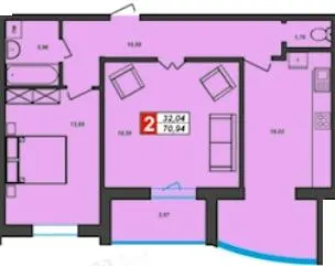 ЖК Sportcity — 70.9 м²