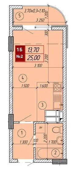 ЖК Вектор — 25 м²