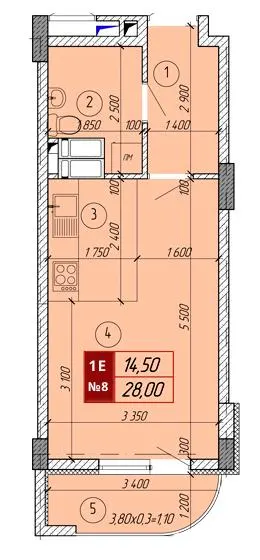 ЖК Вектор — 28 м²