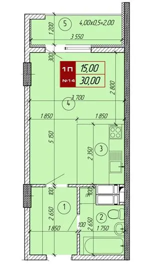 ЖК Вектор — 30 м²