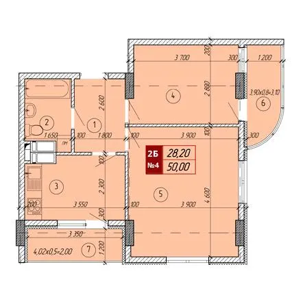 ЖК Вектор — 50 м²