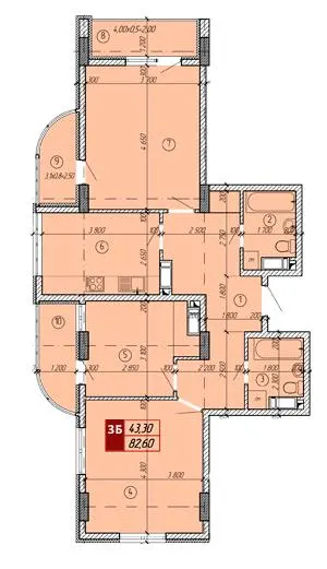 ЖК Вектор — 82.6 м²