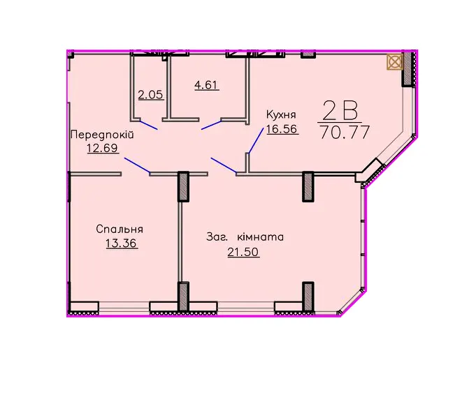 ЖК Панорама — 70.8 м²