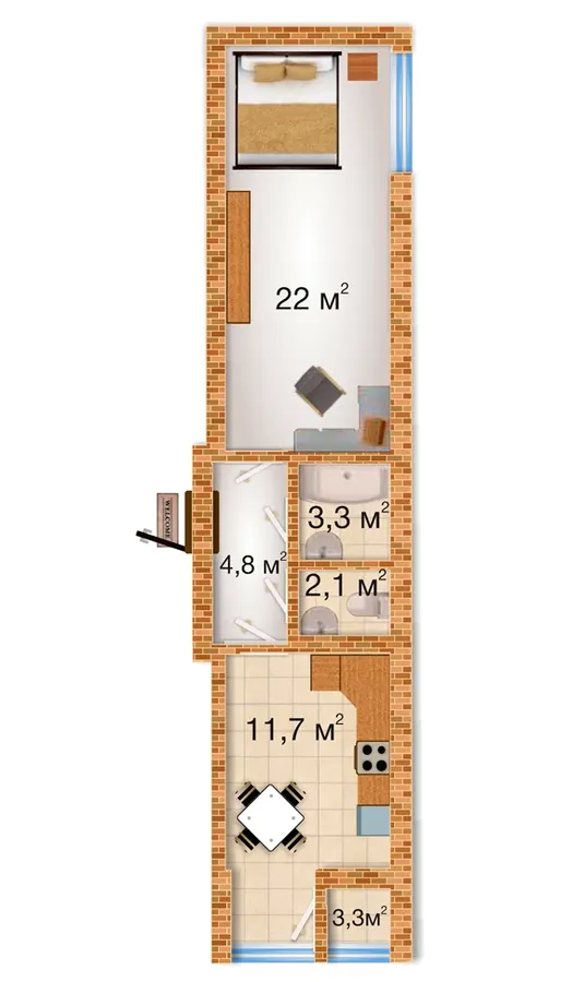 ЖК Sherwood Park — 47.2 м²