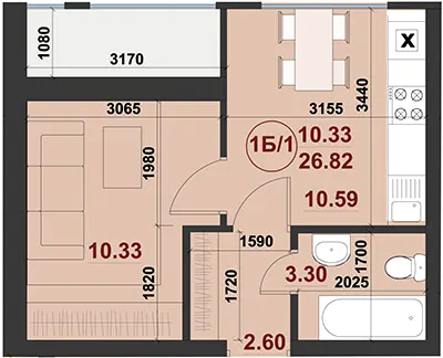 ЖК Kolibri — 26.8 м²