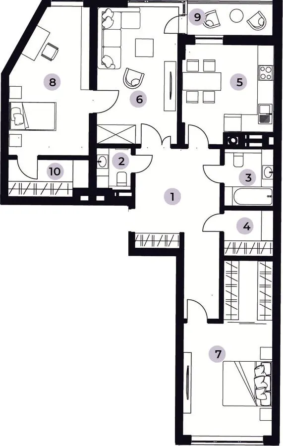 ЖК RichHouse — 91.1 м²