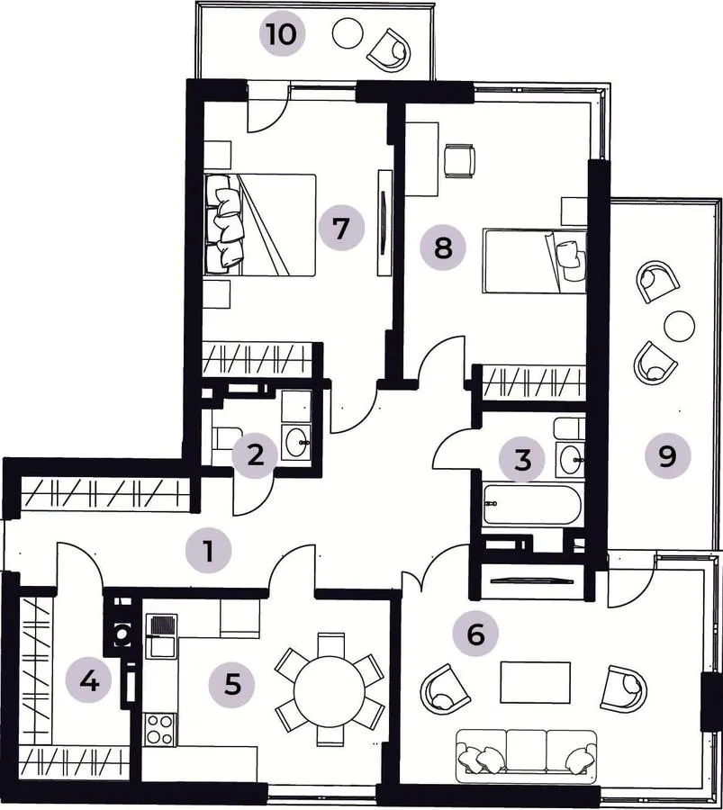 ЖК RichHouse — 109.7 м²