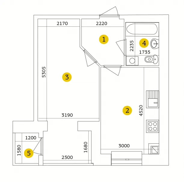 ЖК Тетерівський Бульвар — 42.2 м²
