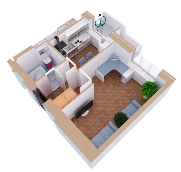 ЖК Янтарний — 36.8 м²