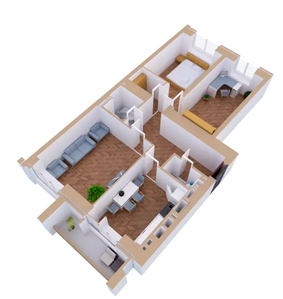 ЖК Янтарний — 72.3 м²