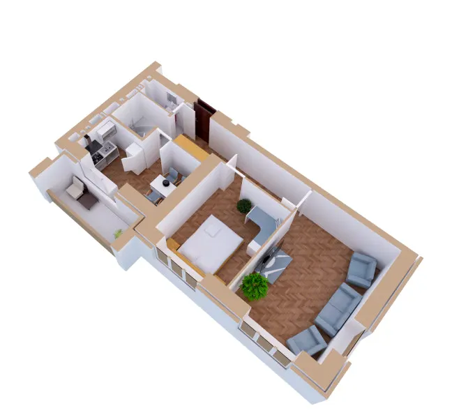 ЖК Янтарний — 54.5 м²