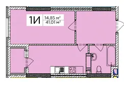 ЖК Східна Брама — 41 м²