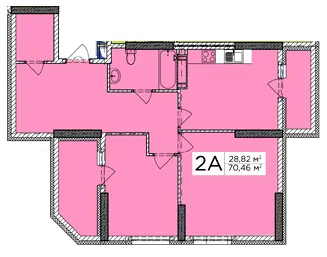 ЖК Східна Брама — 70.5 м²
