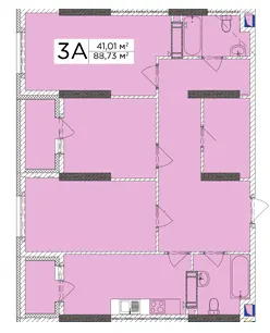 ЖК Східна Брама — 88.7 м²
