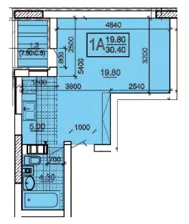 ЖК Південний квартал — 30.4 м²