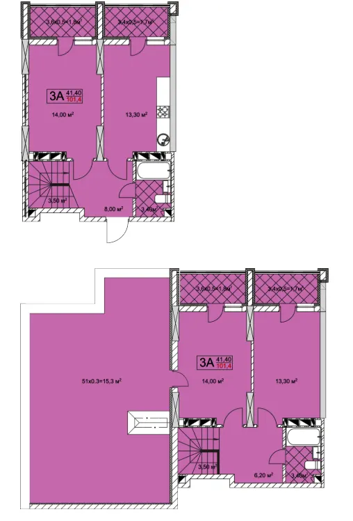 ЖК Совські ставки — 101.4 м²
