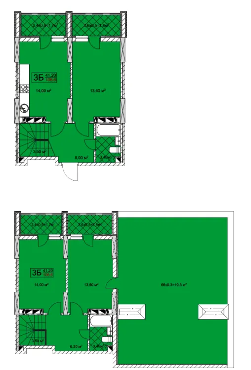 ЖК Совські ставки — 106.6 м²
