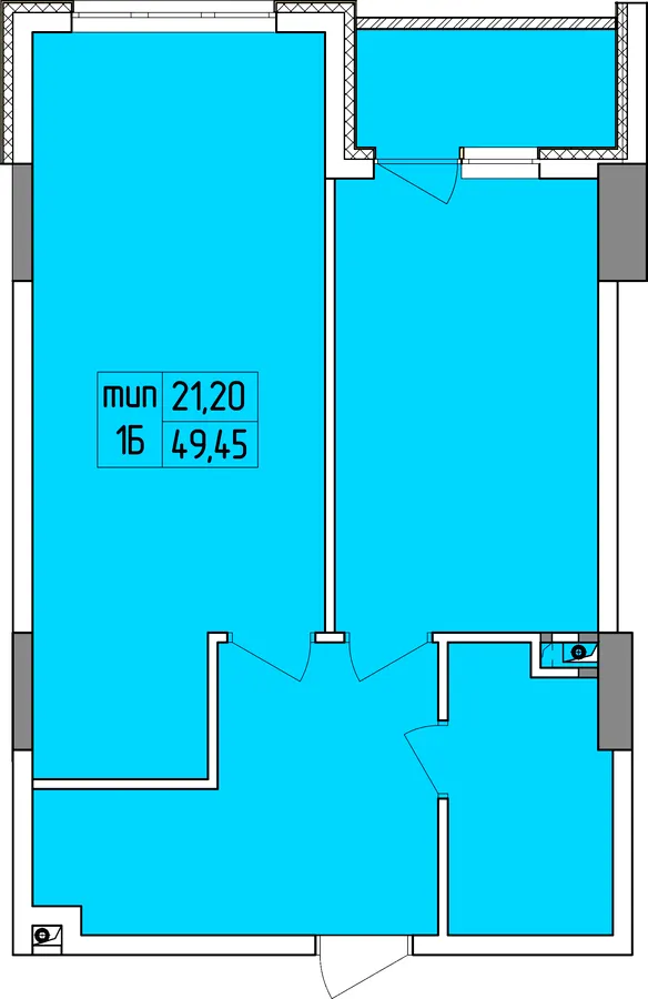ЖК Совські ставки — 49.5 м²